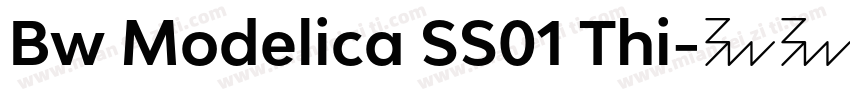Bw Modelica SS01 Thi字体转换